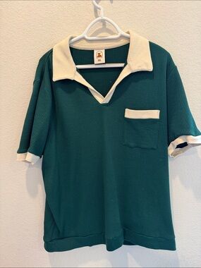 Dandy Del Mar- The Palamos Knit Polo Shirt- Green